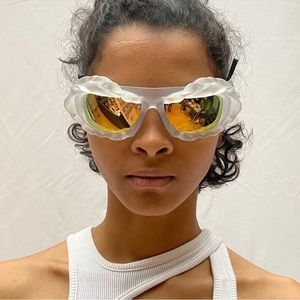 SSENSE exclusive ottolinger transparent twisted sunglasses